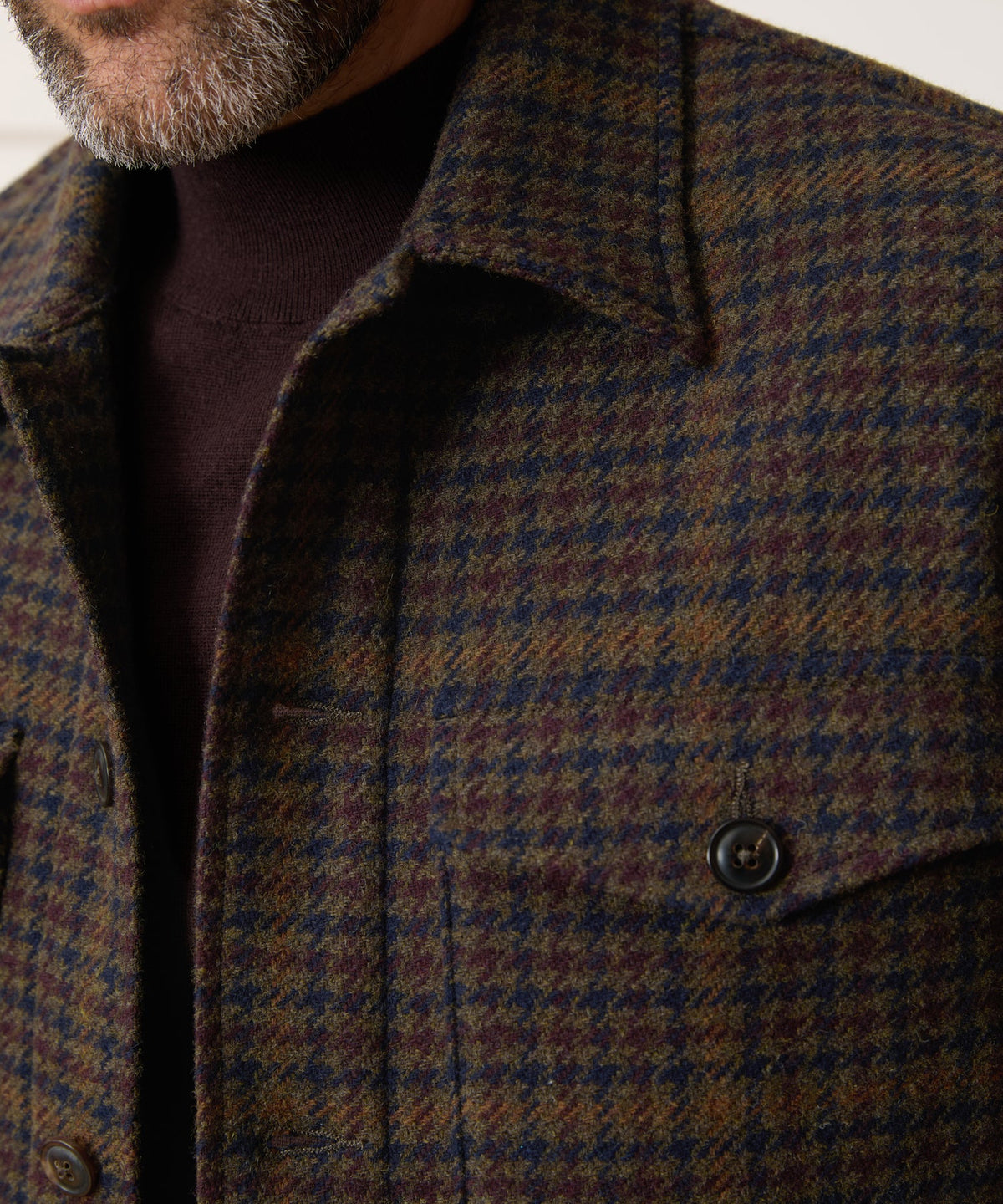 Todd Snyder Italian Wool Lowland Shirt Jacket - Dark Olive