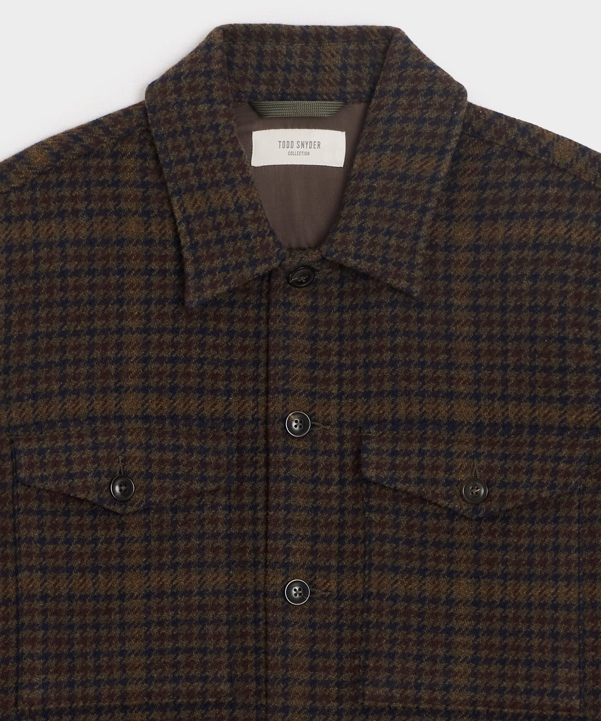 Todd Snyder Italian Wool Lowland Shirt Jacket - Dark Olive