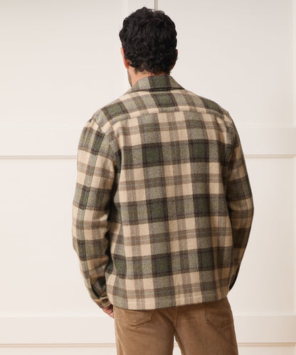 Todd Snyder Cashmere-Wool Lowland Shirt Jacket - Taupe