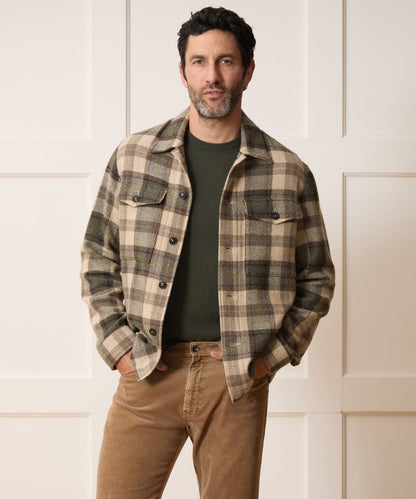 Todd Snyder Cashmere-Wool Lowland Shirt Jacket - Taupe