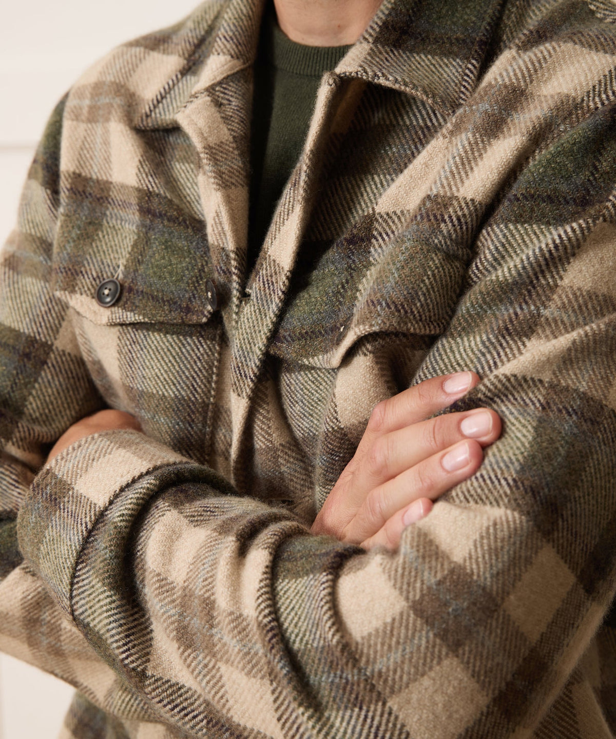 Todd Snyder Cashmere-Wool Lowland Shirt Jacket - Taupe