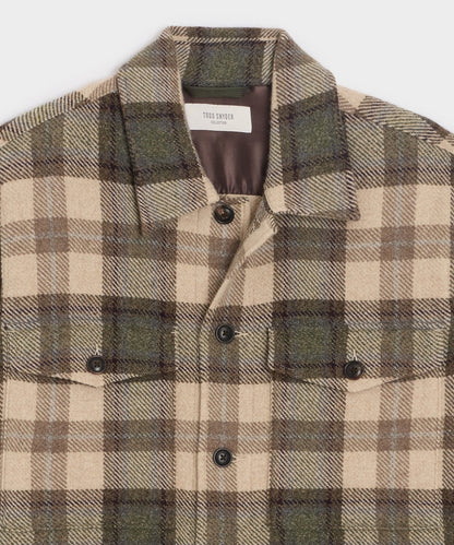 Todd Snyder Cashmere-Wool Lowland Shirt Jacket - Taupe