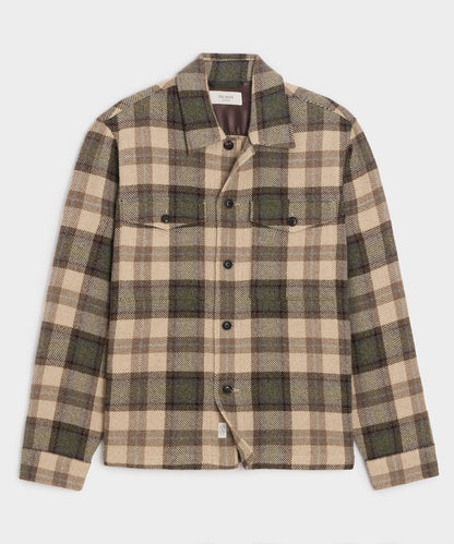Todd Snyder Cashmere-Wool Lowland Shirt Jacket - Taupe