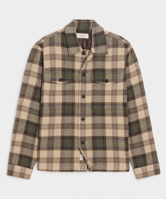 Todd Snyder Cashmere-Wool Lowland Shirt Jacket - Taupe