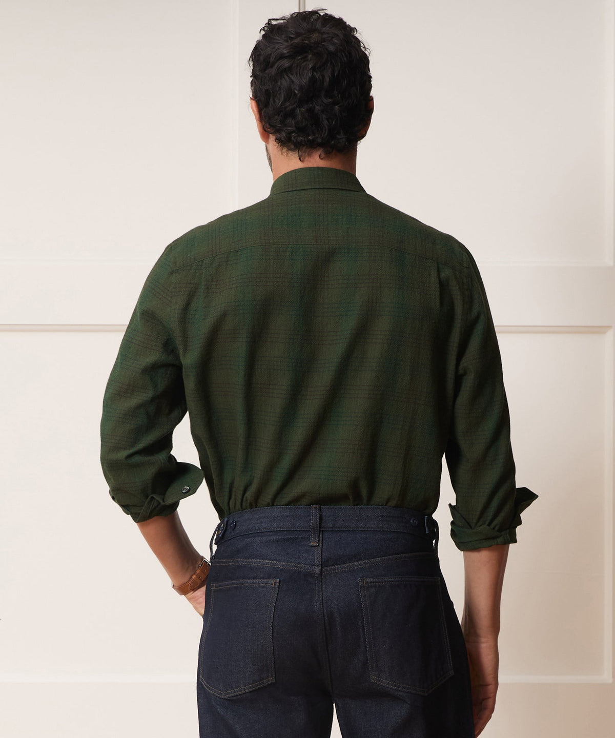 Todd Snyder Crepe Country Shirt - Essex Green
