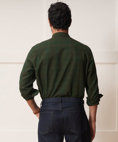 Todd Snyder Crepe Country Shirt - Essex Green
