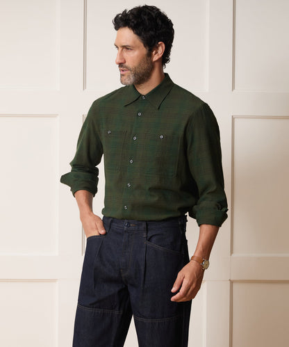 Todd Snyder Crepe Country Shirt - Essex Green