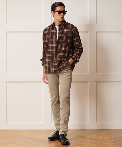Todd Snyder Crepe Country Shirt - Dark Brown