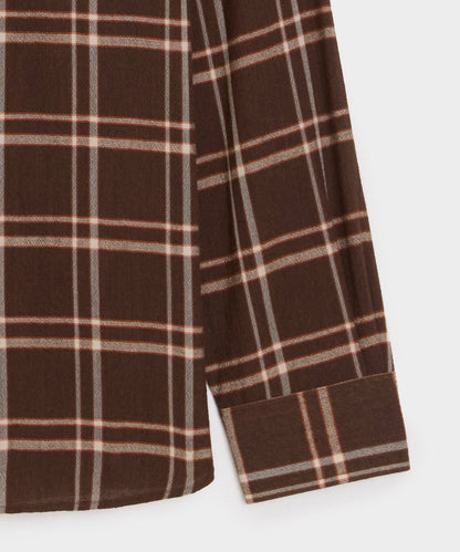 Todd Snyder Crepe Country Shirt - Dark Brown