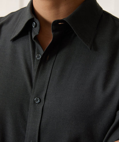 Todd Snyder Cotton-Cashmere Sport Shirt - Charcoal