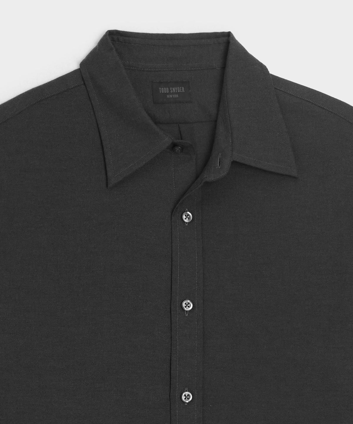 Todd Snyder Cotton-Cashmere Sport Shirt - Charcoal