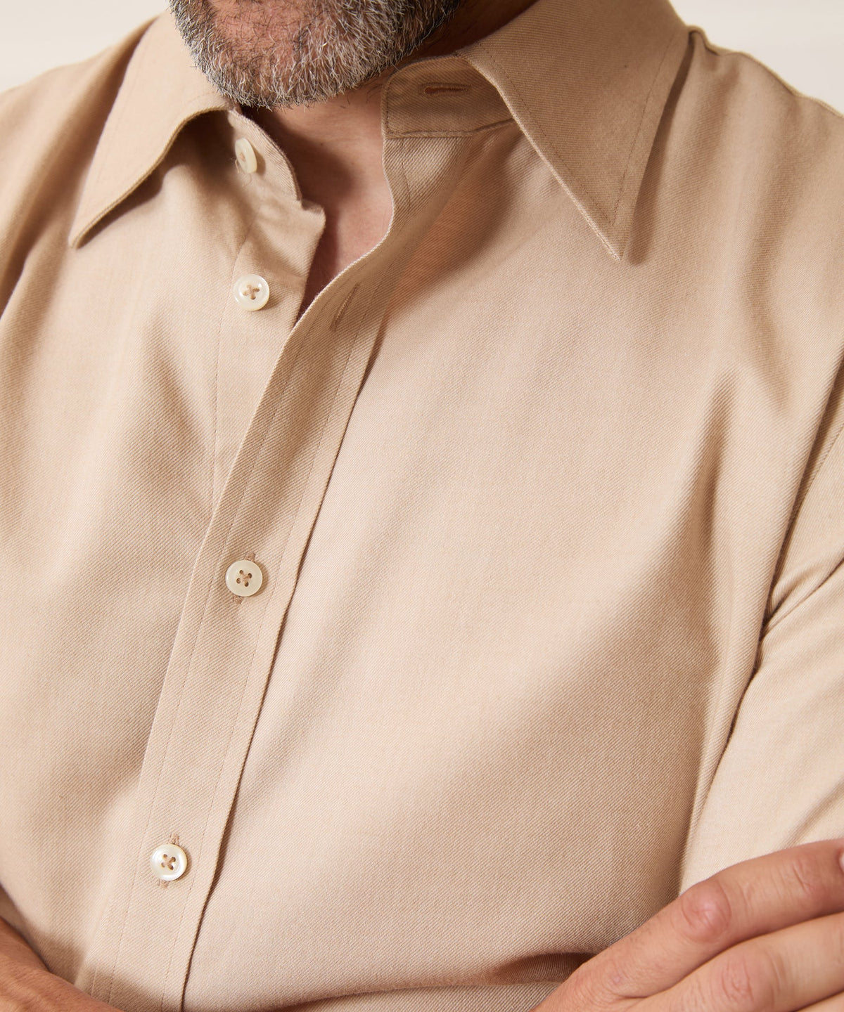 Todd Snyder Cotton-Cashmere Sport Shirt - Cream