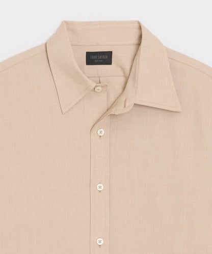 Todd Snyder Cotton-Cashmere Sport Shirt - Cream