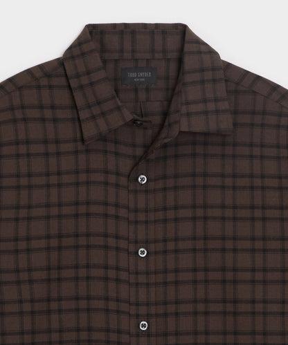 Todd Snyder Cotton-Cashmere Sport Shirt - Caviar