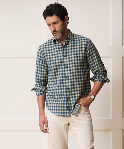 Todd Snyder Cotton-Cashmere Sport Shirt - Blue