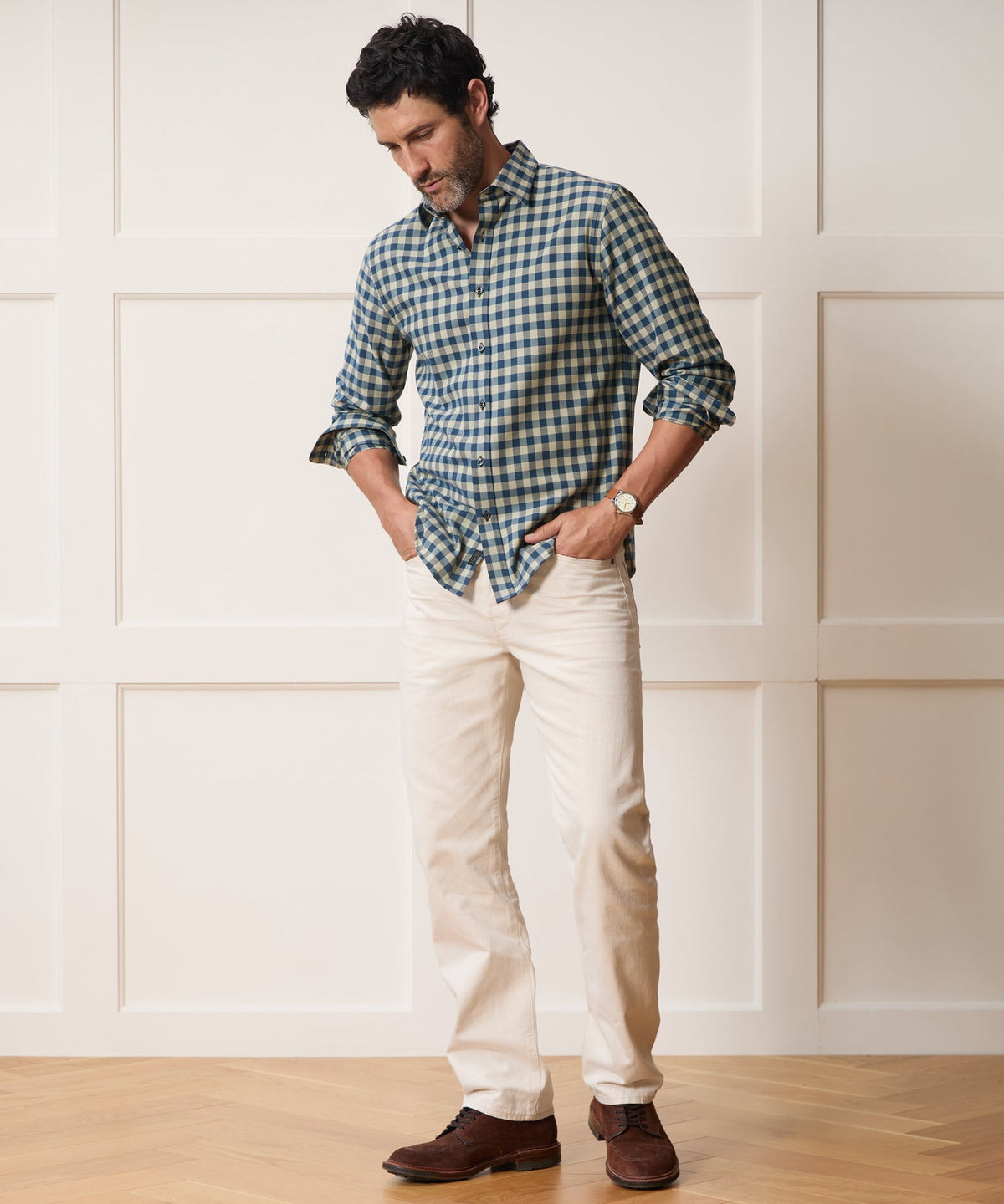 Todd Snyder Cotton-Cashmere Sport Shirt - Blue