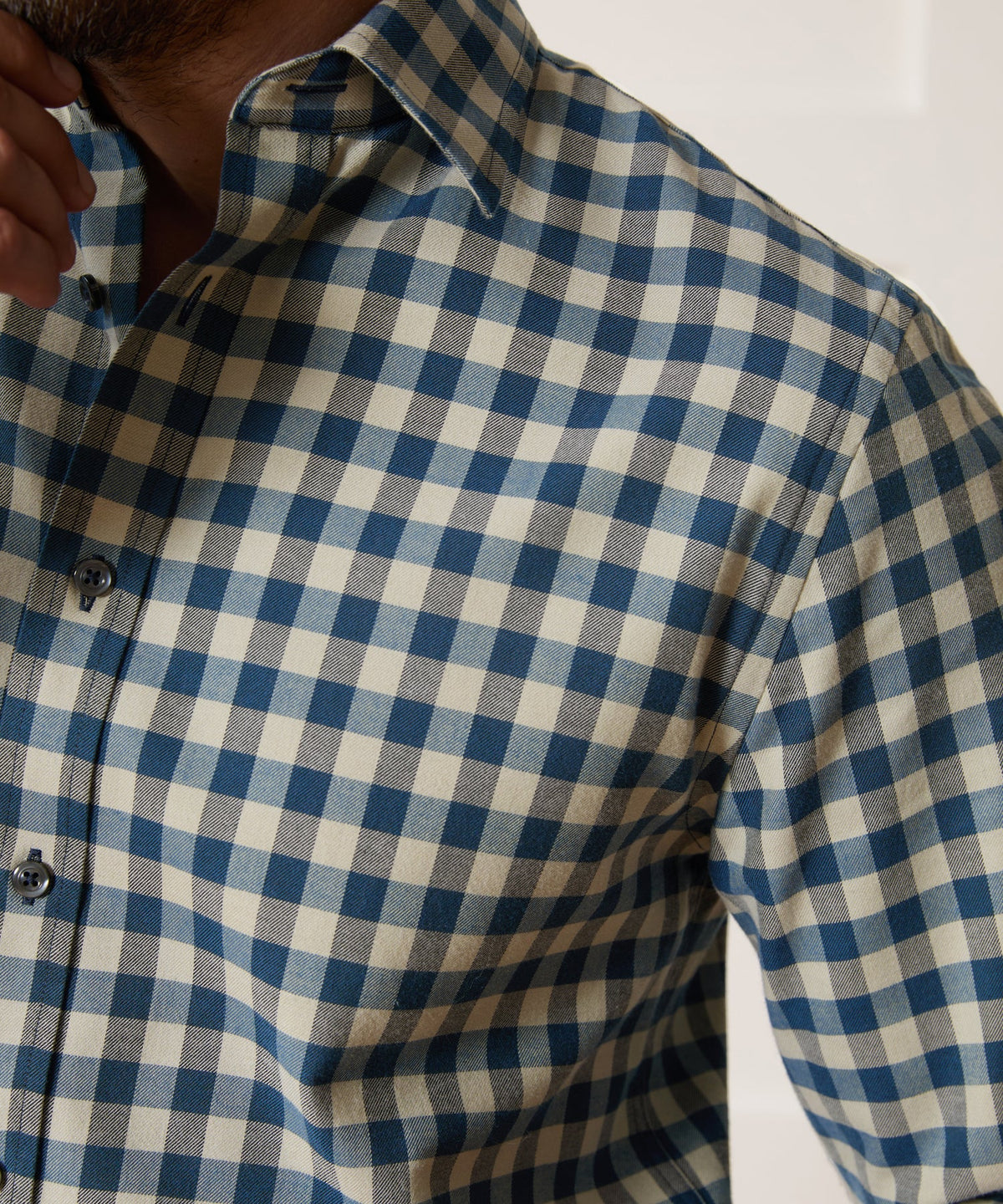 Todd Snyder Cotton-Cashmere Sport Shirt - Blue