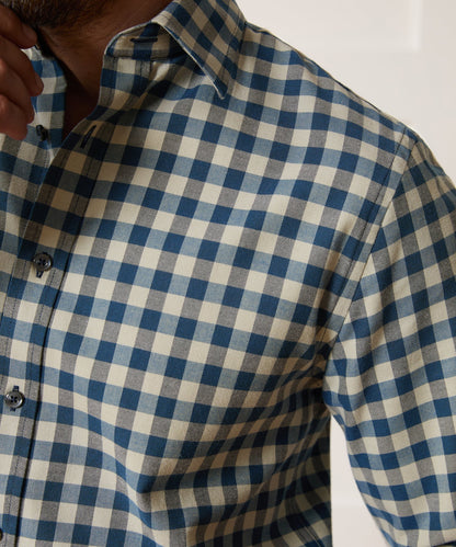 Todd Snyder Cotton-Cashmere Sport Shirt - Blue