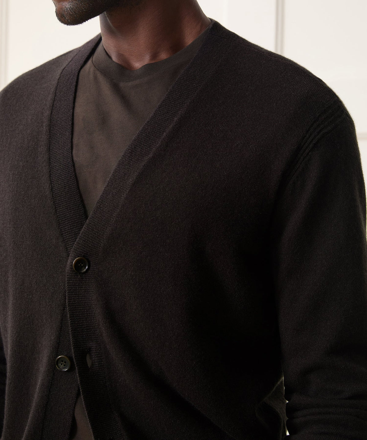 Todd Snyder Cashmere Cardigan - Espresso Bean
