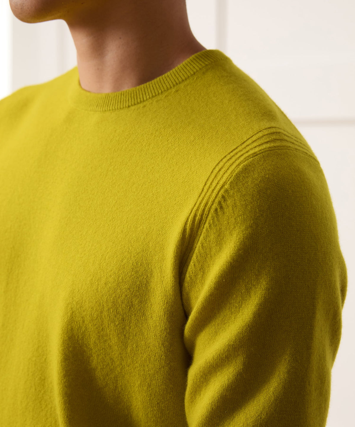 Todd Snyder Cashmere Crewneck - Chartreuse
