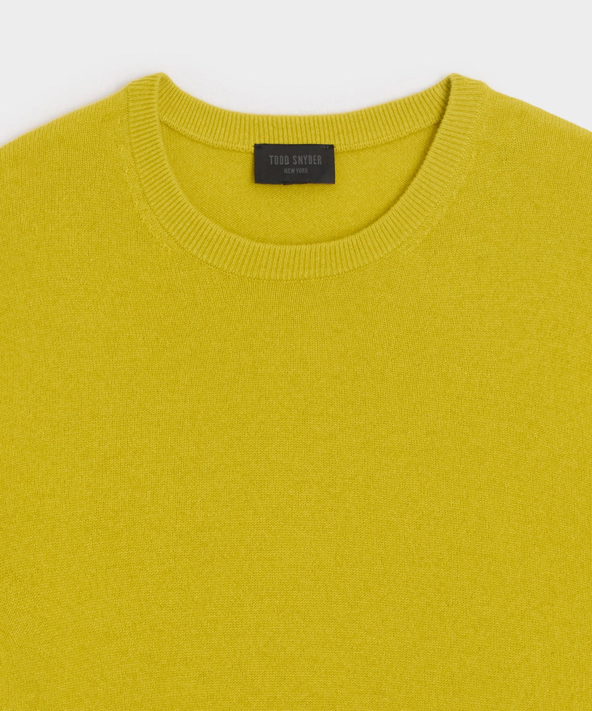 Todd Snyder Cashmere Crewneck - Chartreuse