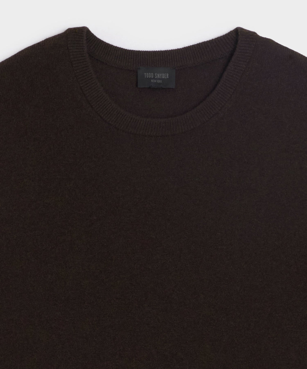 Todd Snyder Cashmere Crewneck - Espresso Bean