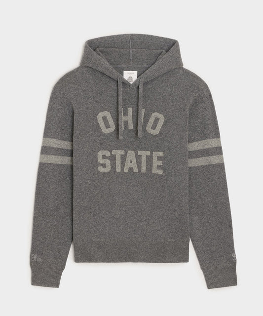 Todd Snyder Todd Snyder x The Ohio State University™ Cashmere Hoodie - Charcoal Heather