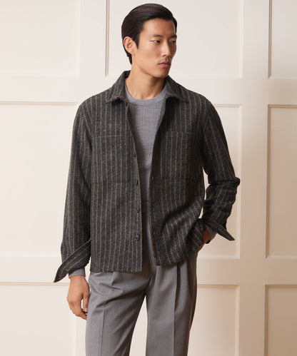 Todd Snyder Knit Utility Shirt - Grey