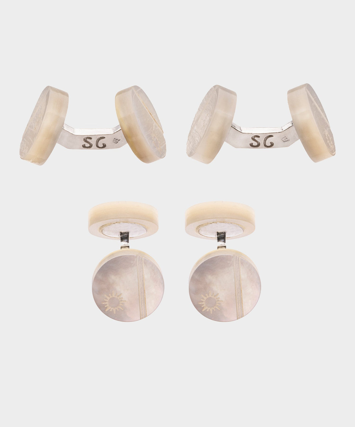 Todd Snyder Samuel Gassmann Cufflinks - Antique White