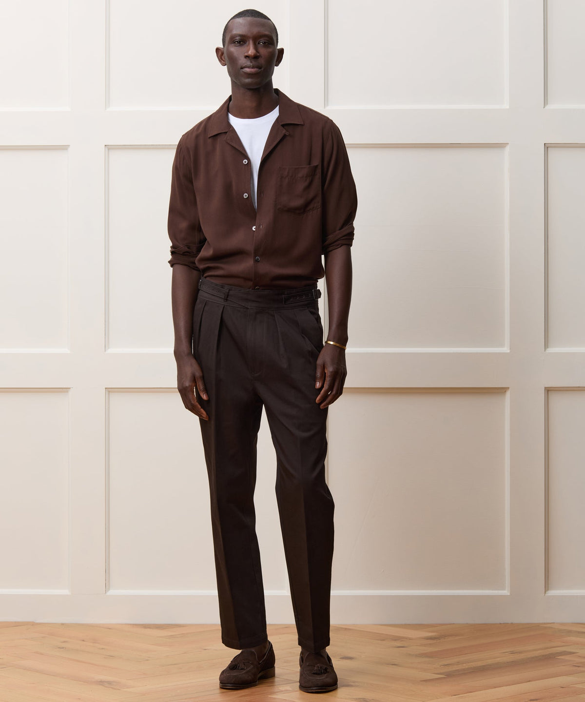 Todd Snyder Italian Lightweight Cotton Gurkha Trouser - Brown