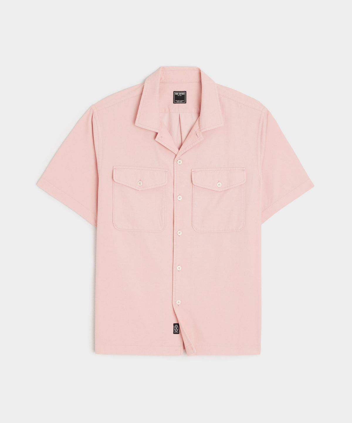 Todd Snyder Corduroy Panama Shirt - Shell Pink