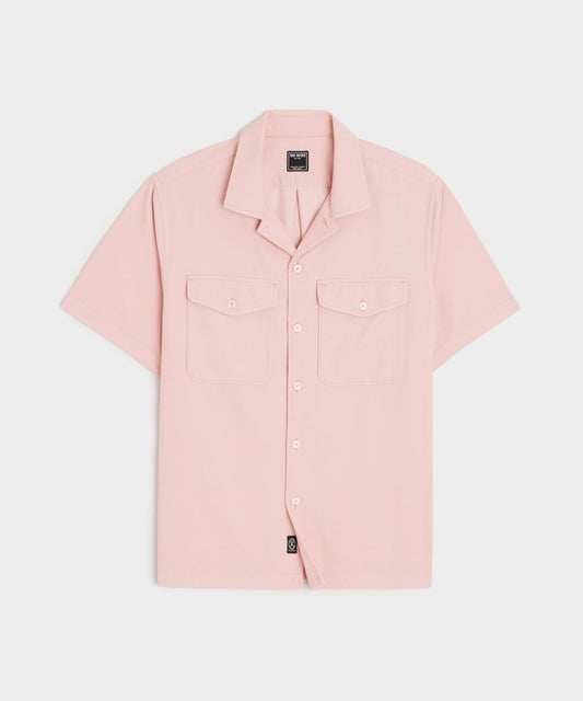 Todd Snyder Corduroy Panama Shirt - Shell Pink