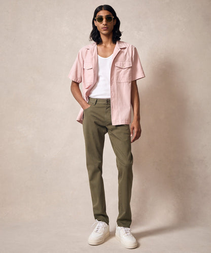 Todd Snyder Corduroy Panama Shirt - Shell Pink