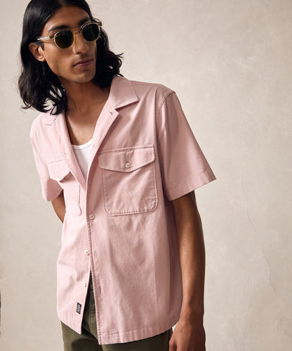 Todd Snyder Corduroy Panama Shirt - Shell Pink
