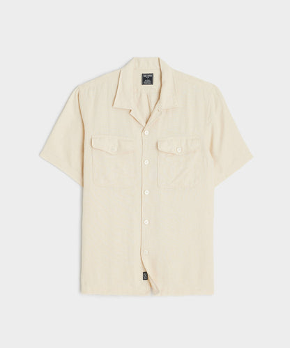 Todd Snyder Linen Panama Shirt - Sand Dollar
