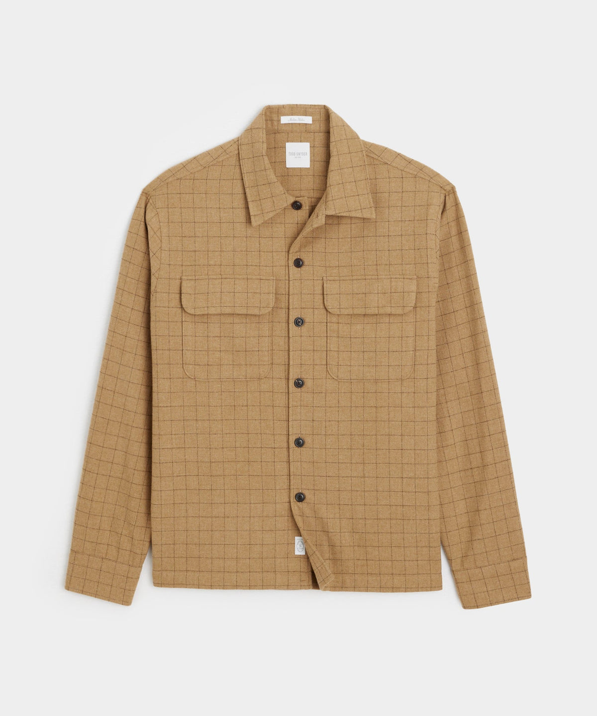 Todd Snyder Italian Wool Field Shirt - Tan