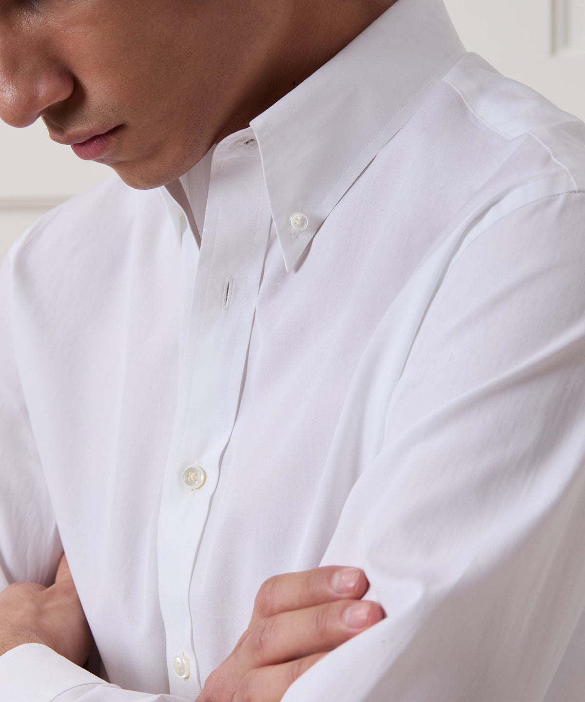 Todd Snyder Cotton Poplin Button-Down Collar Dress Shirt - White