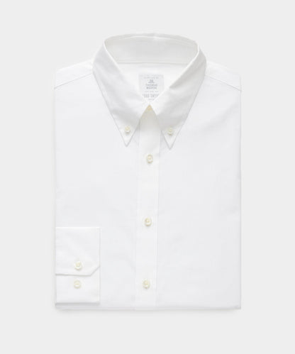 Todd Snyder Cotton Poplin Button-Down Collar Dress Shirt - White