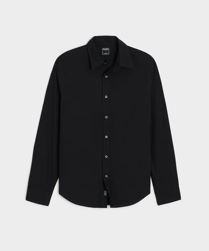 Todd Snyder Slim Fit Cotton Poplin Point Collar Shirt - Black