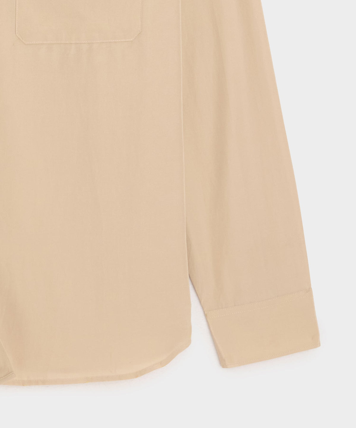 Todd Snyder Cotton-Silk Big Shirt - Khaki