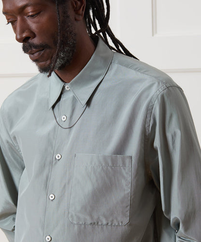 Todd Snyder Cotton-Silk Big Shirt - Silver Lake