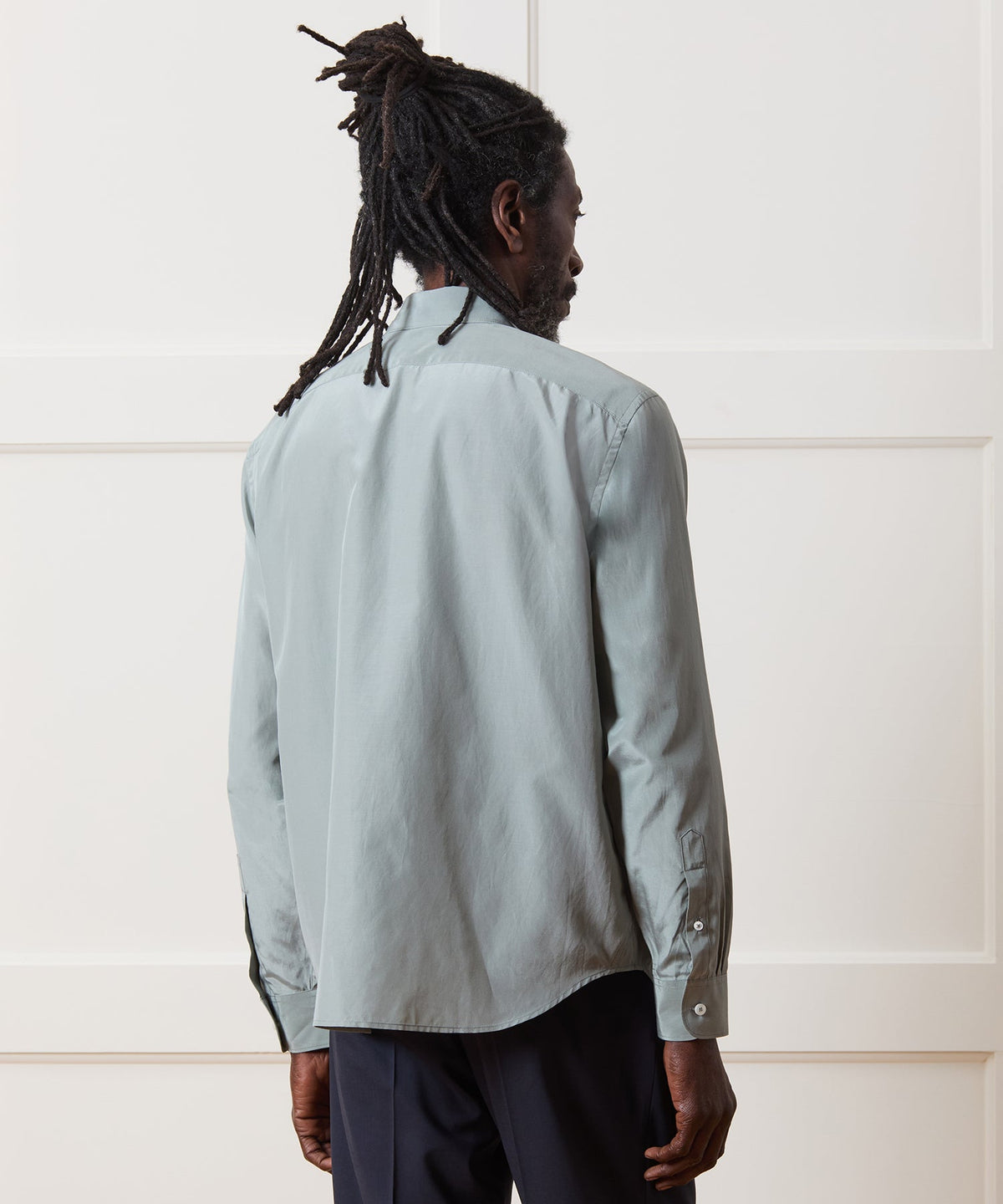 Todd Snyder Cotton-Silk Big Shirt - Silver Lake