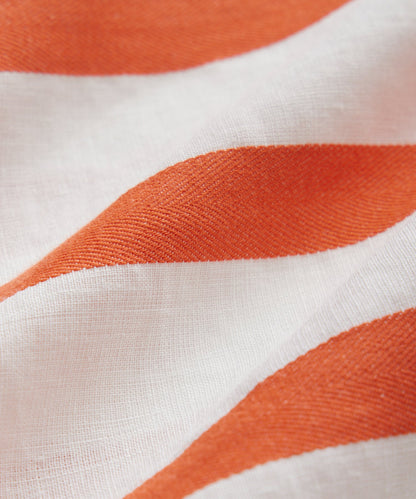 Todd Snyder Striped Raglan Sleeve Shirt - Orange