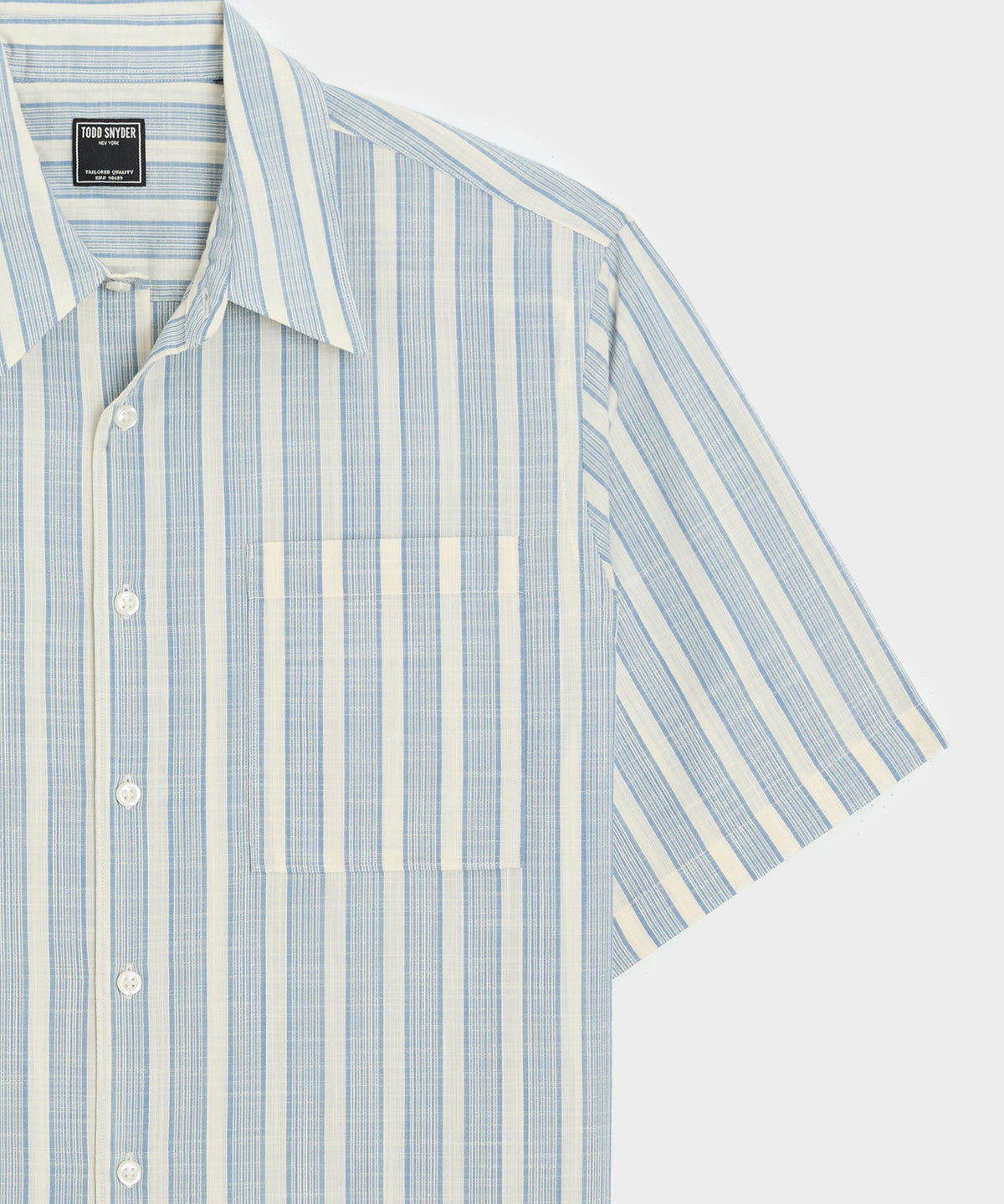 Todd Snyder Summerweight Big Shirt - Blue
