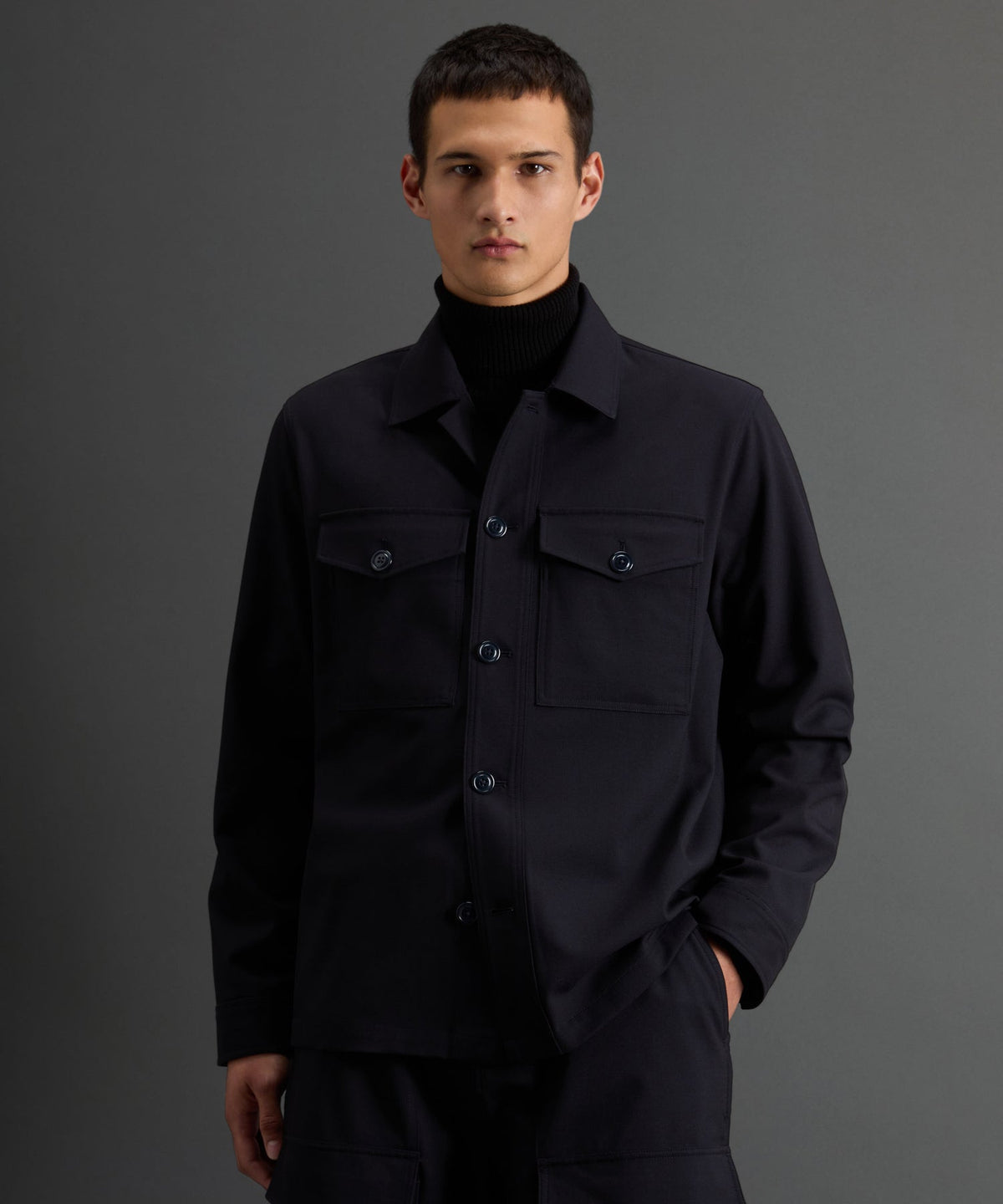Todd Snyder Todd Snyder X Woolrich Twill Camp Shirt - Navy