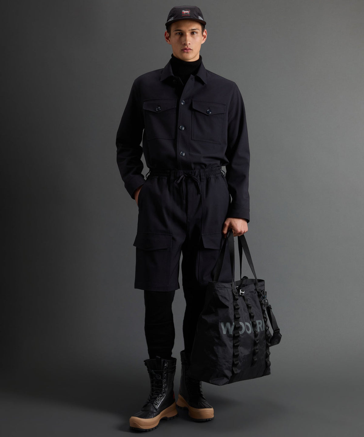 Todd Snyder Todd Snyder X Woolrich Twill Camp Shirt - Navy