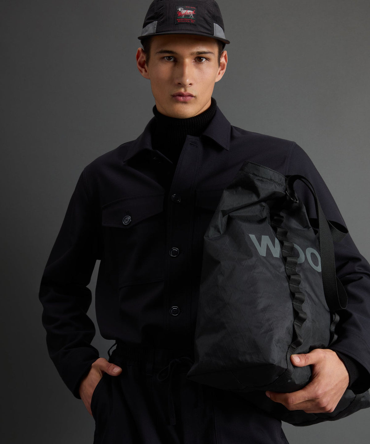 Todd Snyder Todd Snyder X Woolrich Twill Camp Shirt - Navy