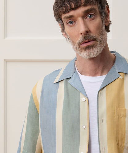 Todd Snyder Cropped Rayon Capri Shirt - Ivory