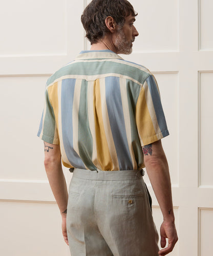 Todd Snyder Cropped Rayon Capri Shirt - Ivory