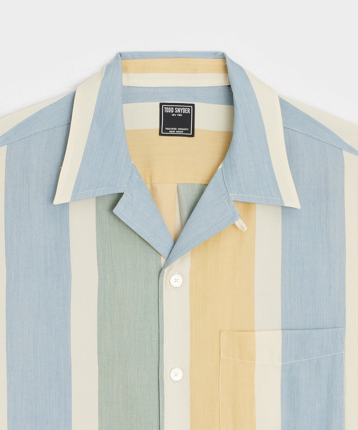 Todd Snyder Cropped Rayon Capri Shirt - Ivory